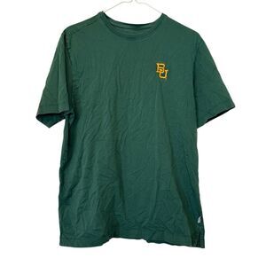Tommy Bahama Baylor University Bear Crew Neck Pima Cotton Green T-Shirt Sz Small